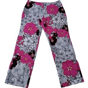 Y2k Pedal Pusher Capri Pants Size Small Mod Vintage 90s Pink Eye Candy